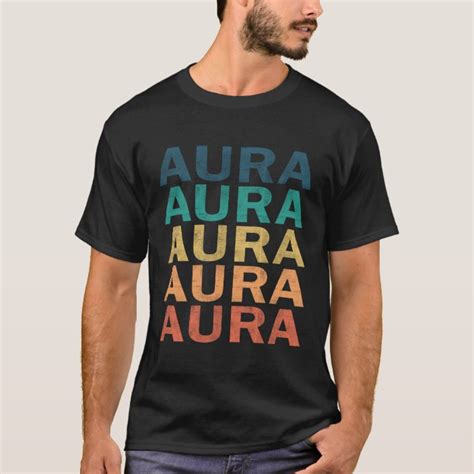 Aura Name T Shirt Aura Vintage Retro Name T I Uk