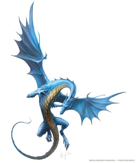 Pathfinder 2nd Edition Bestiary Chromatic Young Dragons Miguel