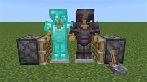 How To Combine A Diamond Armor And A Netherite Armor Youtube
