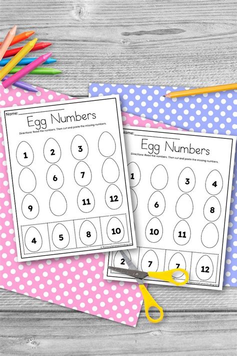 Free Printable Easter Egg Number Worksheets — Passionate Homeschooling