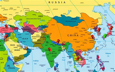 Asia Continent Geographical Features And Population General Studies