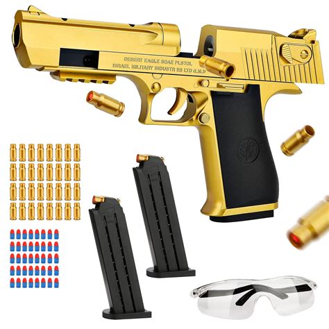 Buy Toy With Soft Bullets Toy Pistol With Jump Ejecting Mag Toys Foam Blaster With Pcs Eva
