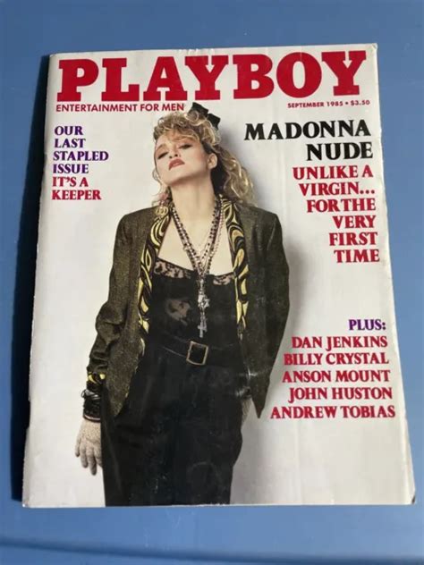 Vintage Playboy Magazine Sept Madonna Last Stapled Issue Almost Hot