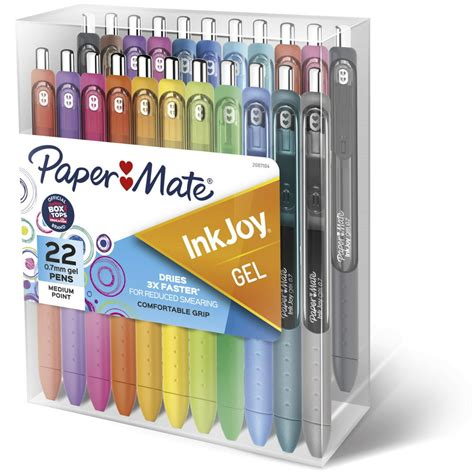 paper mate inkjoy gel pens medium point 0 7 mm assorted colors 22 count