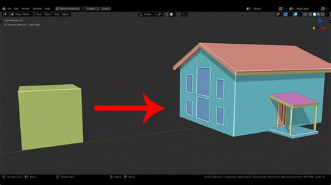 How To Create A Basic House In Blender 3d Youtube