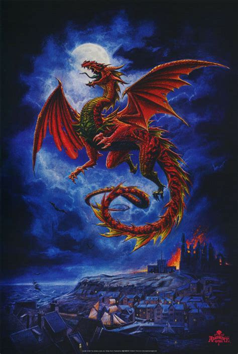 Poster Fantasy Dragon Alchemy Gothic Free Shipping 24 069