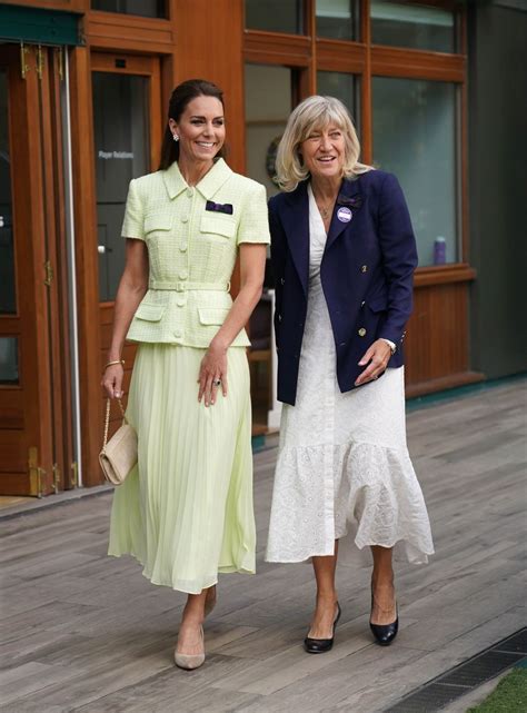 Kate Middleton Glows In A Bright Green Ensemble At Wimbledon Womens Finals