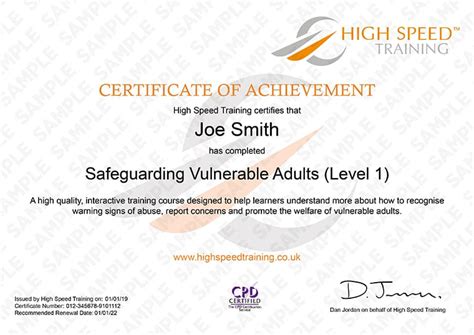 Safeguarding Of Vulnerable Adults Sova Training Course