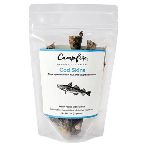 Cod Skin Treats For Dogs Sourced And Made In The Usa Campfire Treats