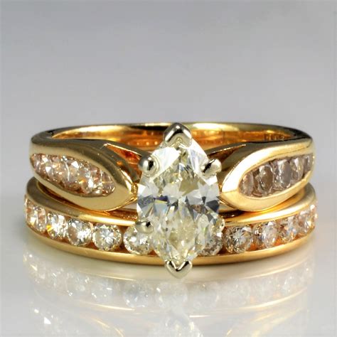 Channel Diamond Ladies Wedding Ring Set 145 Ctw Sz 45 100 Ways