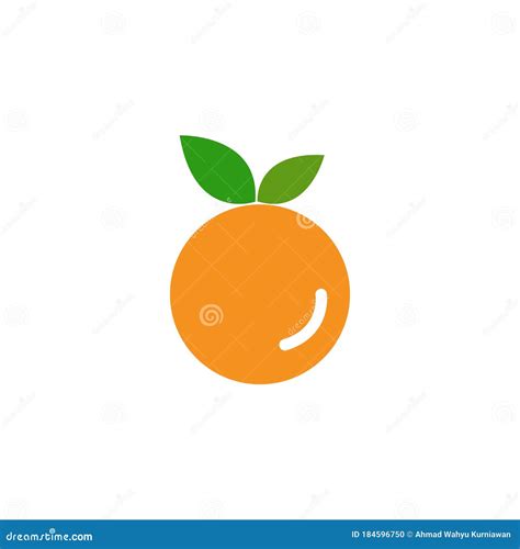 Orange Fruit Logo Stock Vector Illustration Of Summer 184596750