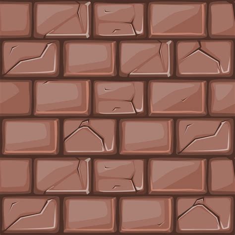 Premium Vector Cartoon Brown Stone Wall Texture
