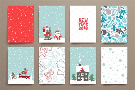 Merry Christmas Card Template Brochure Templates ~ Creative Market