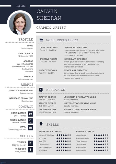 Cv Template Word Professional Professional Resume Templates Word On