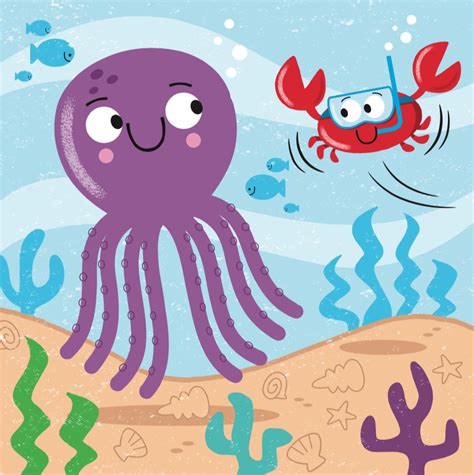 Millertoons Purple Octopus