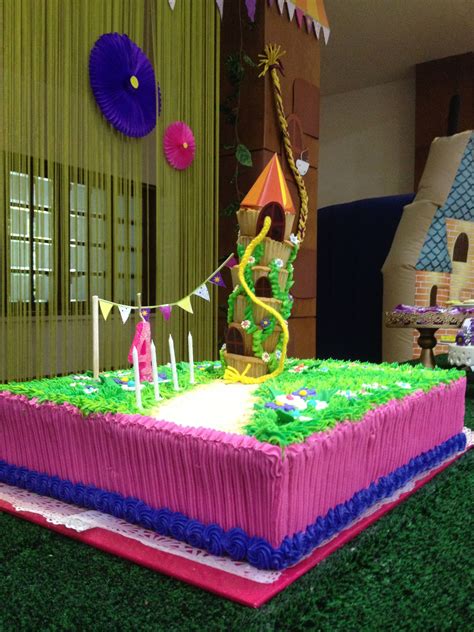 Save your ideas in a word doc. Rapunzel cake. | Rapunzel cake, Kids birthday party ...