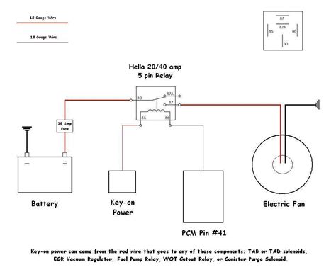 Diagram 30 Amp Relay Wiring Diagram Electric Fan Mydiagramonline