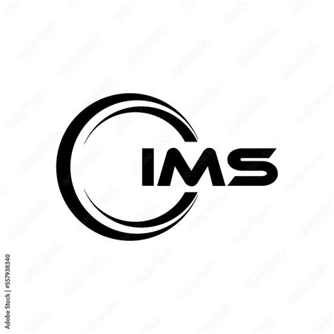 Ims Letter Logo Design With White Background In Illustrator Cube Logo