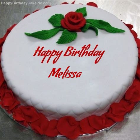 ️ Red Rose Birthday Cake For Melissa