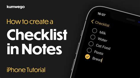 How To Create A Checklist In Apple Notes IOS YouTube