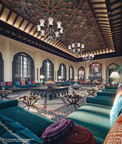 The Majlis By Taher Studio On Behance Moroccan Style Interior