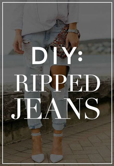 How To Make Ripped Jeans In 5 Easy Steps Pictures Shops And How To Make