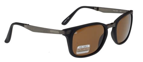 Serengeti Volare Folding Sunglasses Matt Black Brown Drivers Polarized Photochromic Glass Lenses