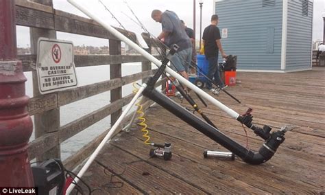 Man Casts His Bait 300 Yards Into The Pacific With A Homemade Air