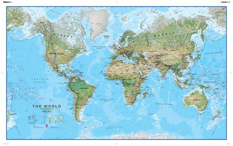 Maps International World Map Environmental