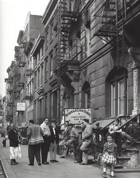 Lower East Side New York 1959 Photo Kees Scherer Muurschildering