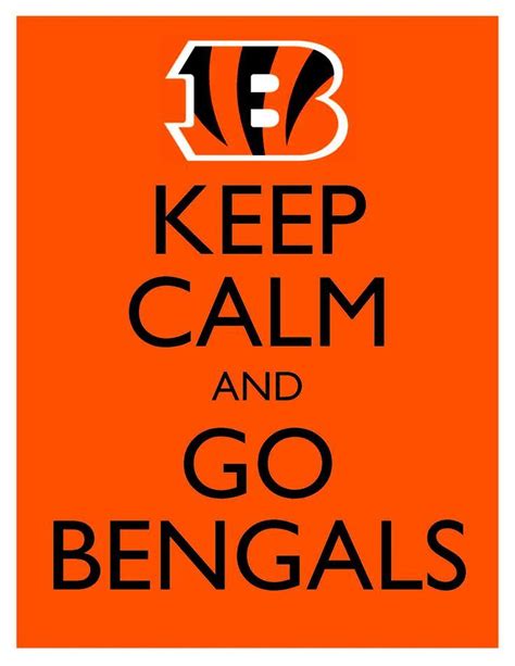Keep Calm And Go Bengals 8x10 Picture Wall Hanging Cincinnati