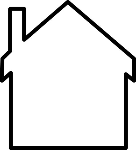 House Outline Clip Art At Vector Clip Art Online Royalty