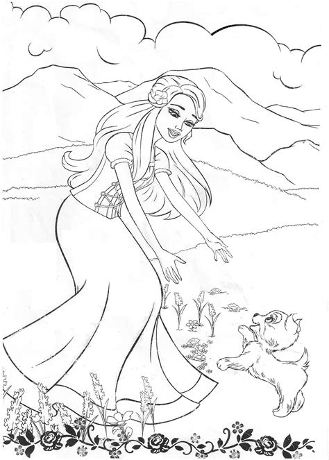 Barbie Coloring Pages Free Printable Printable World Holiday