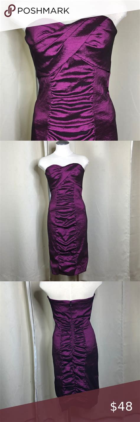 Stunning Eggplant Purple Strapless Xscape Dress 10 This Dress Is Just