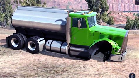 Beamng Drive Tanker Truck In The Desert Youtube