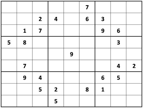 Click & print thousands of free sudoku puzzles. PRINTABLE SUDOKU | Sudoku printable, Sudoku puzzles, Sudoku