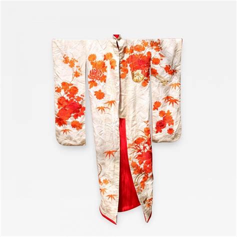 Beautiful Vintage Japanese Ceremonial Kimono Uchikake For Sale At 1stdibs