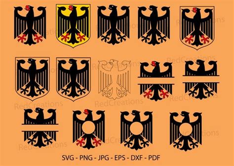 Germany National Country Flag Crest Svg Graphic By Redcreations