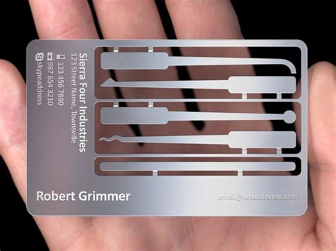 Stainless steel model price includes $150 savings. Metal Business Cards — PlasmaDesign