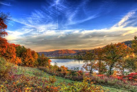 Beautiful Autumn River Valley Free Stock Photo Public Domain Pictures