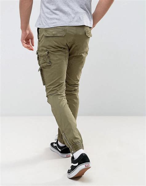 Replay Slim Fit Cargo Pant In Green For Men Lyst
