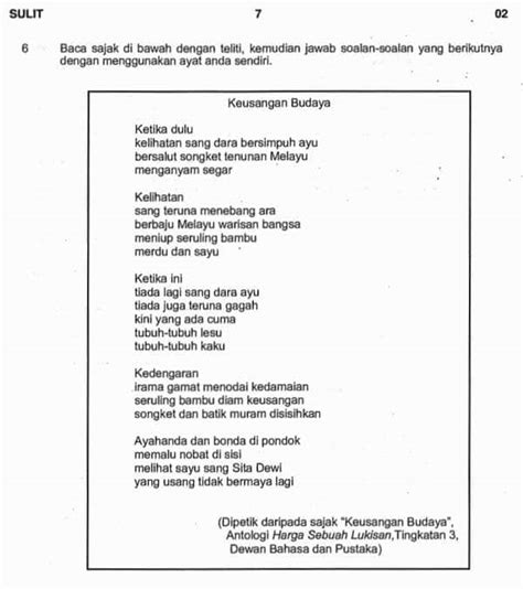 Download contoh catatan rph semasa pkp kerana covid19. Contoh Soalan Percubaan Bahasa Melayu PT3 2021