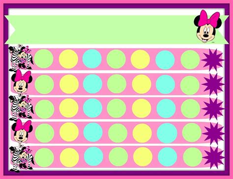 Minnie Mouse Potty Chart Potty Training Chart Potty