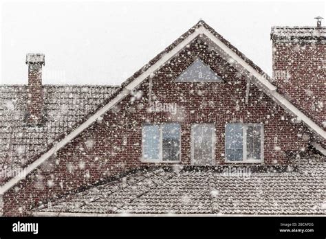There Is Heavy Snow Outside The Window Stock Photo Alamy