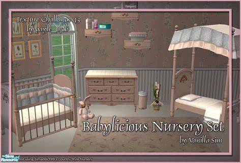 Vanilla Sims Vs Babylicious Nursery Set Sims Sims 2 Nursery Set