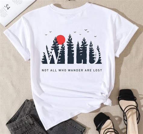 Wild Svg Not All Who Wander Are Lost Svg Adventure Svg Etsy