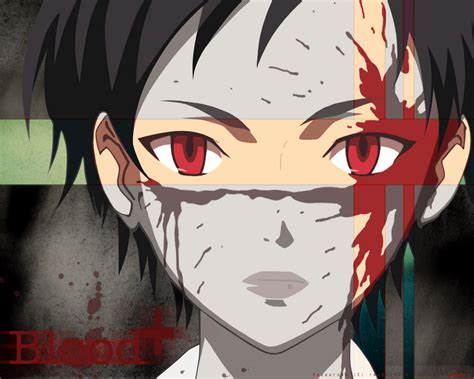 Blood Blood Anime Jpeg Artifacts Otonashi Saya Red Eyes Konachan
