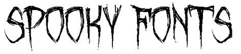 13 Spooky Word Font Images Scary Word Fonts Scary Fonts And