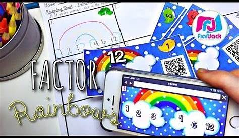 rainbow factoring worksheets