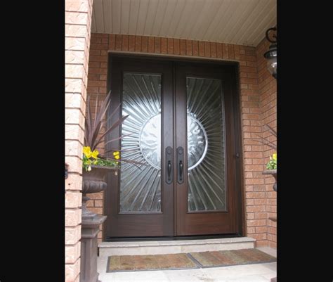 Double doors may have similar interior wood doors of solid oak or beech are always appeal to people living in the suburbs. Double Entry Doors | Amberwood Doors Inc.